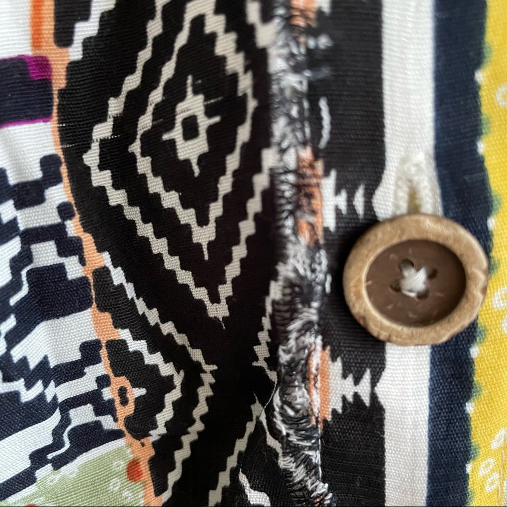 (SOLD) ANTHROPOLOGIE Everyway Sleeveless Button Front Midi Dress Patches 6 - Picture 9 of 14